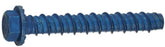 Buildex Tapcon 50403 Screw Anchor, Hex Drive, Steel, Metallic, 4 PK